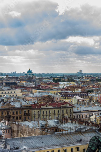 Aerial panorama view of Saint Petersburg, Russia