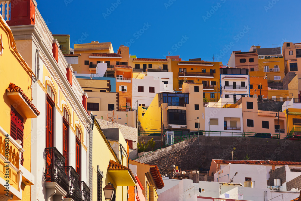 Obraz premium Miasto San Sebastian - Wyspa La Gomera - Wyspy Kanaryjskie