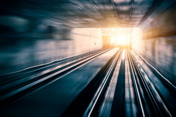 City Metro Rail,motion blur