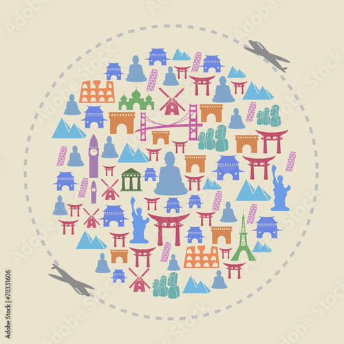 travel around the famous landmarks