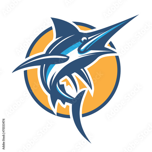 vector blue marlin