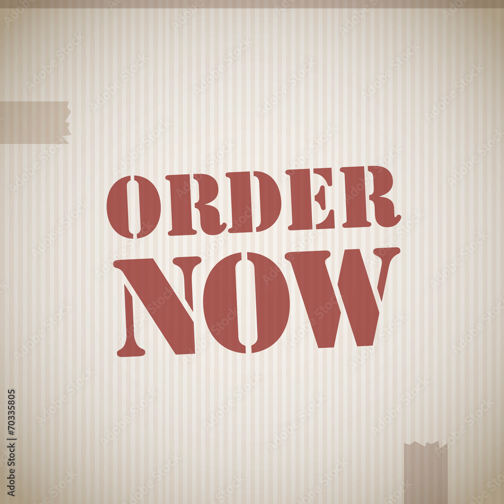 Obraz premium Order now stamp