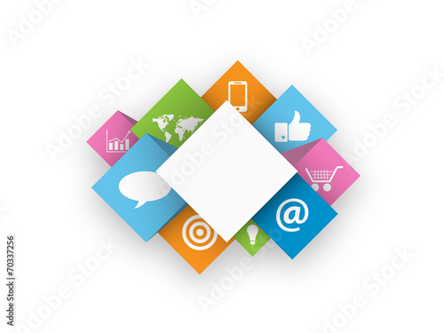 MARKETING/E-BUSINESS symbols (advertising publicity brand)