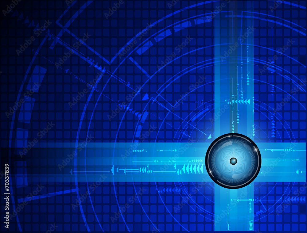 Obraz premium Blue abstract technology background. Vector file.