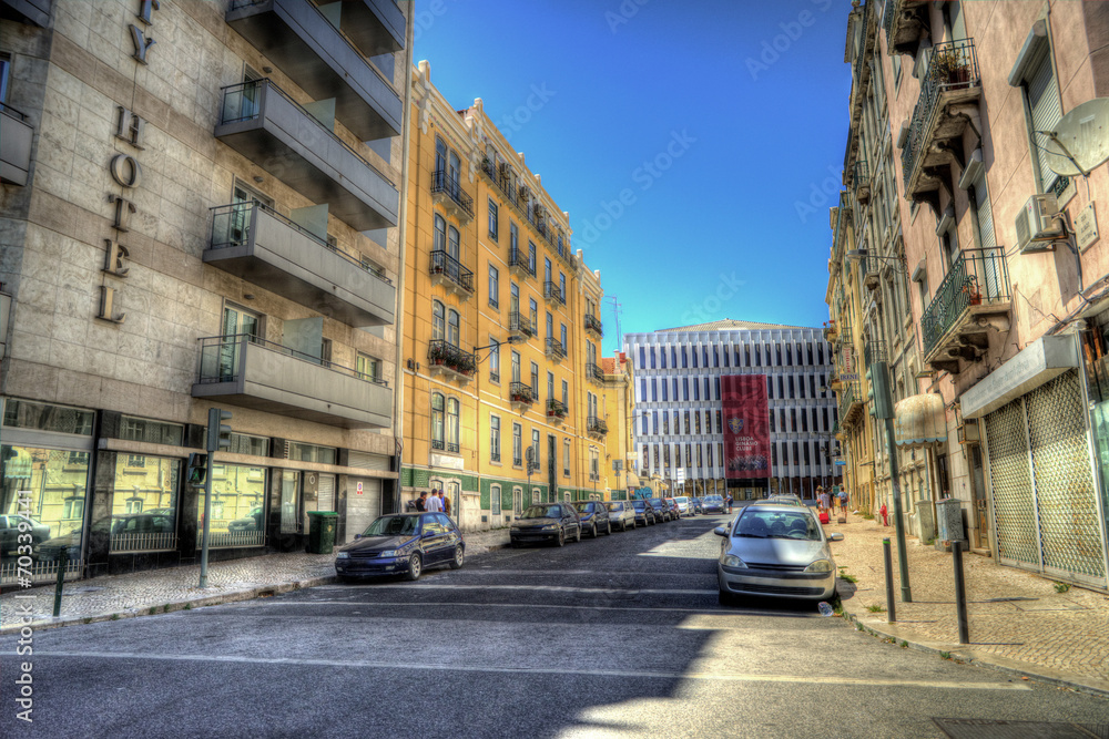 Romantic Lisbon street