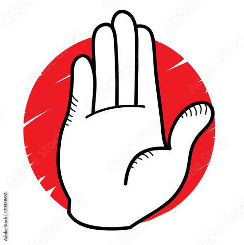 stop hand