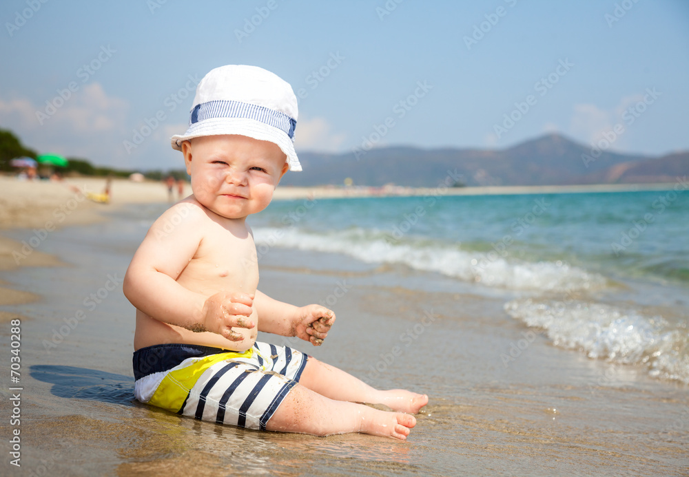 Infant on a beach Infant on a beach