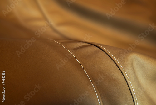 luxury leather cushion detail  - upholstery photo