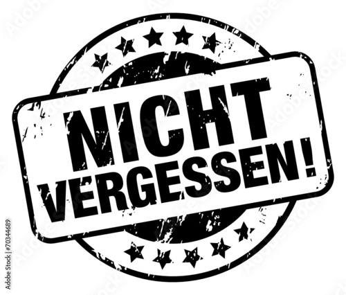 Nicht vergessen!