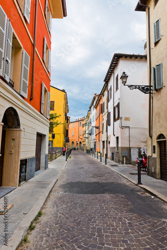 Beautiful street view in Parma. Italy