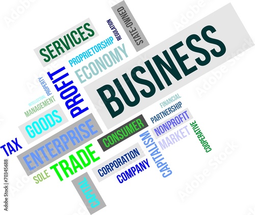 word cloud - business