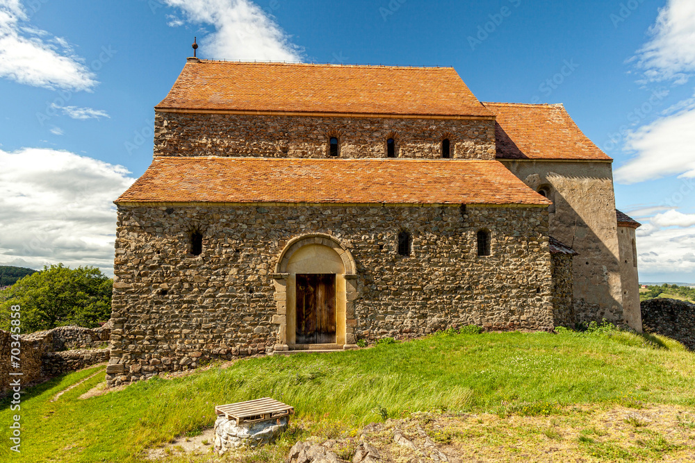 Fototapeta premium Saxon Church in Cisnadioara, Sibiu, Romania