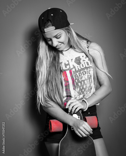 Skateboarder girl