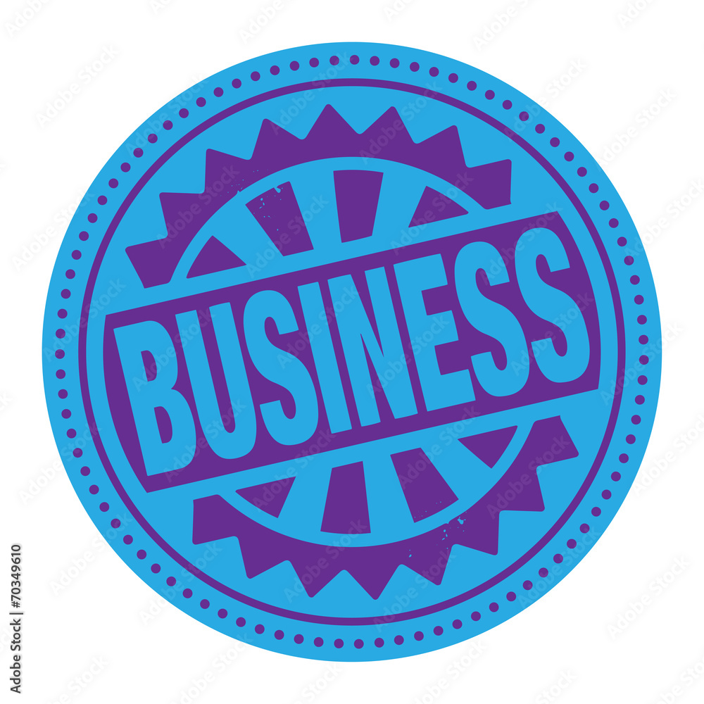 Abstract stamp or label with the text Business