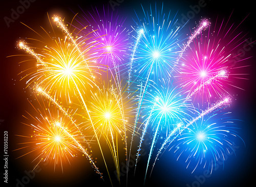 Colorful fireworks