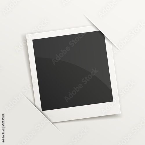 blank retro photo frame