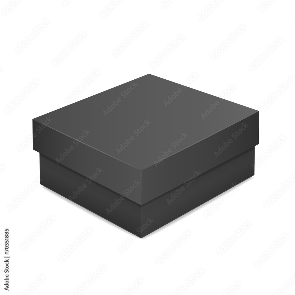 black blank paper box black blank paper box