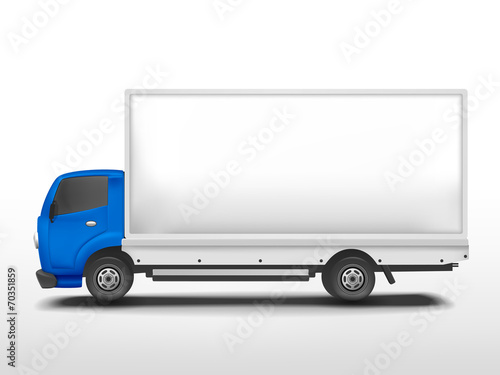 blank delivery truck