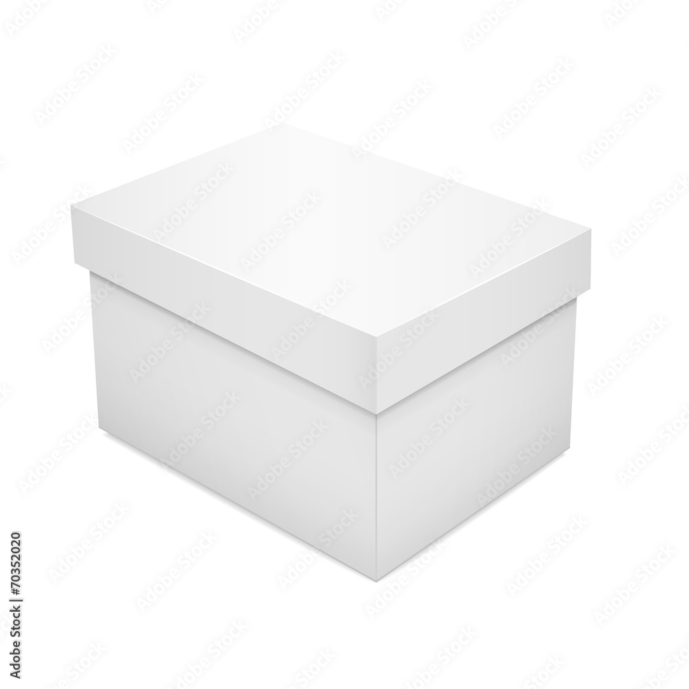 white blank paper box white blank paper box