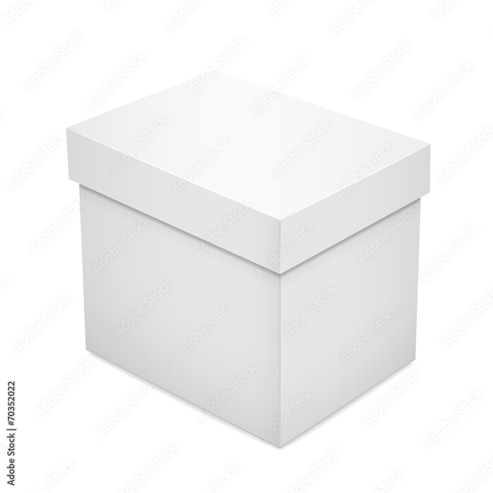 white blank paper box white blank paper box