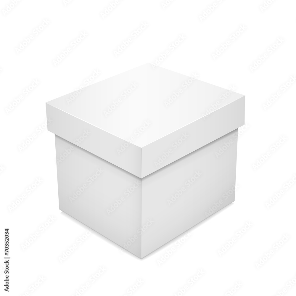 white blank paper box white blank paper box