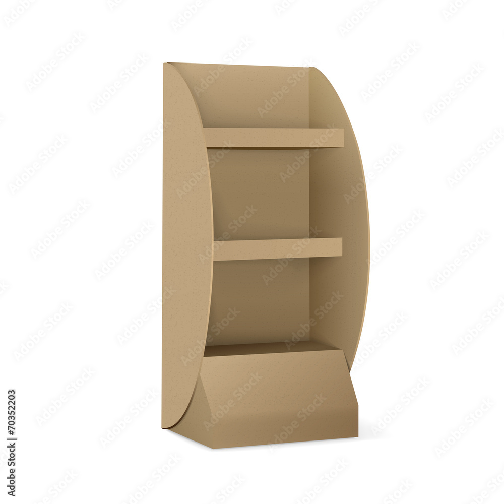 Obraz premium blank display with shelves