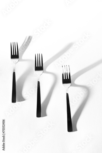 Abstract image for kitchen. Three Fork shadow