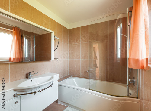 Interior of house  bathroom