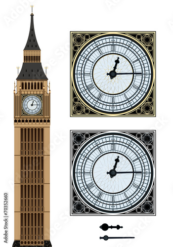 Landmark Big Ben and the clock