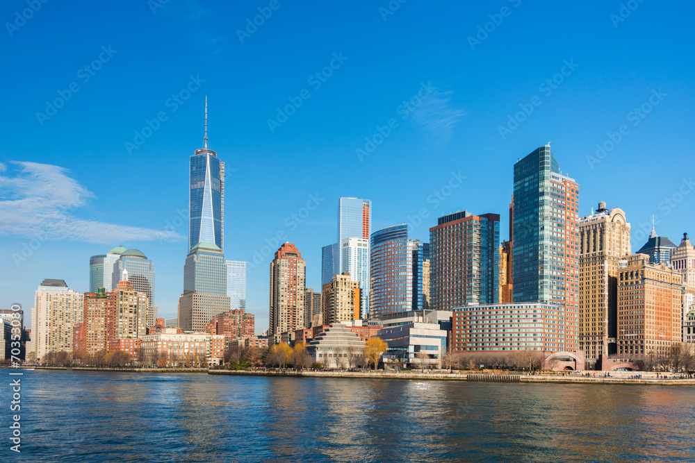 Panorama of downtown Manhattan