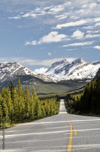 Road to Nowhere, Icefields Parkway, Alberta, Canada.
