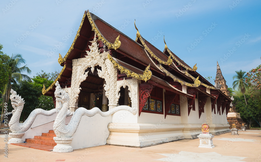 Beautiful Thai Temple Wat Phaya Wat, Nan, Thailand