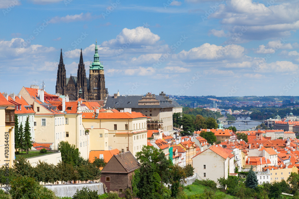 view of  of Prague from Hradcany district
