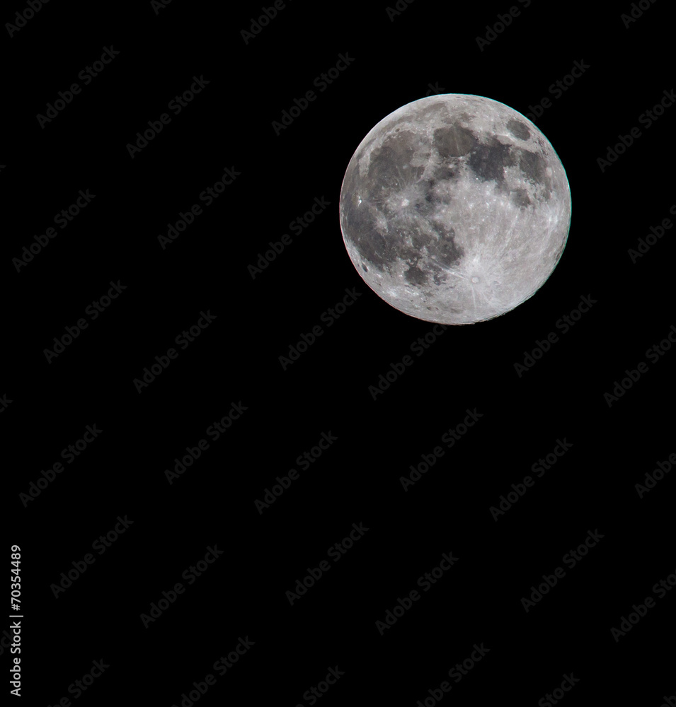 Fototapeta premium Full Moon which taken on 10 August 2014