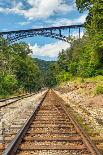 Railroad and Big Bridge