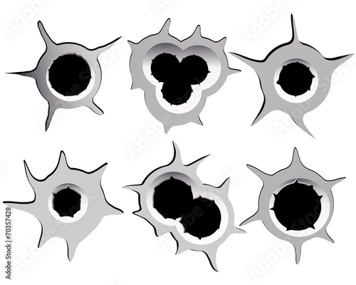 bullet holes