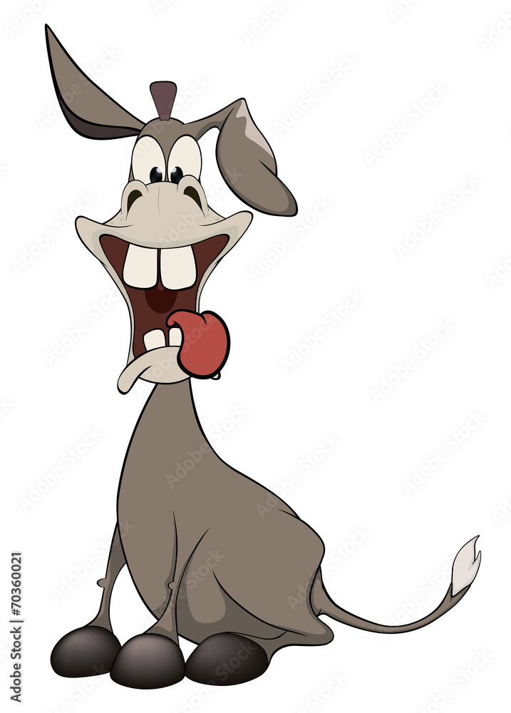Ταπετσαρία The little burro. Cartoon