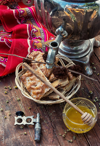 samovar,tea ceremony and sweets