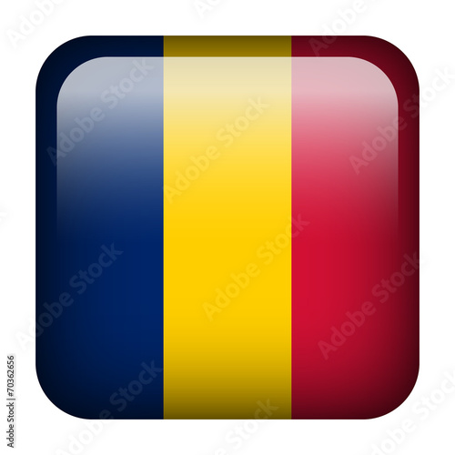 Free Download Chad square flag button - GFXLoad