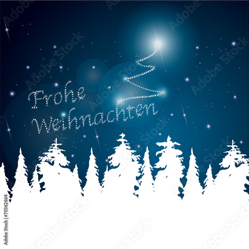 Winterlandschaft Frohe Weihnachten