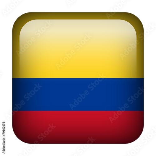 Free Download Colombia square flag button - GFXLoad
