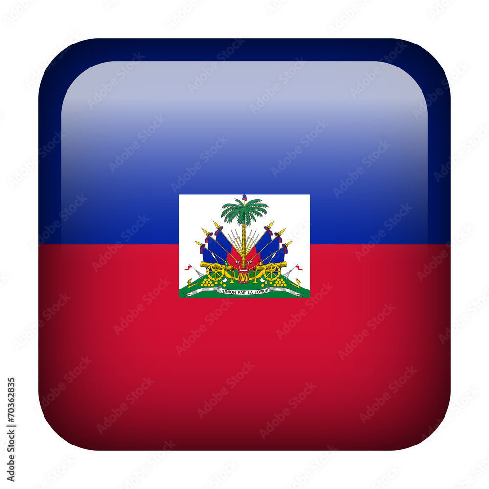 Haiti square flag button Haiti square flag button