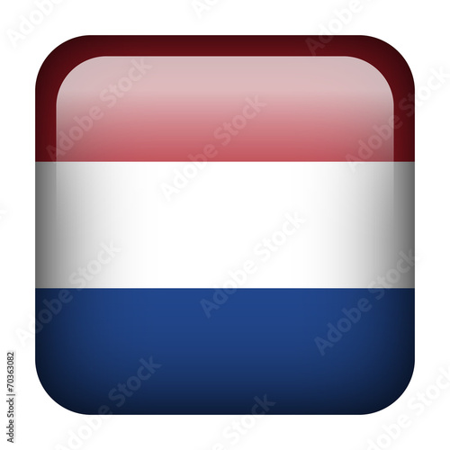 Free Download The Netherlands square flag button - GFXLoad