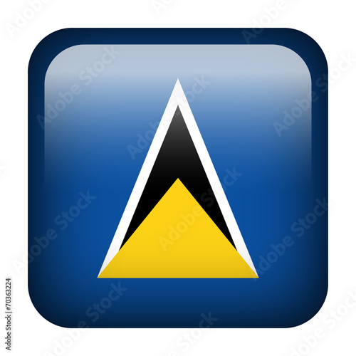 Saint Lucia square flag button