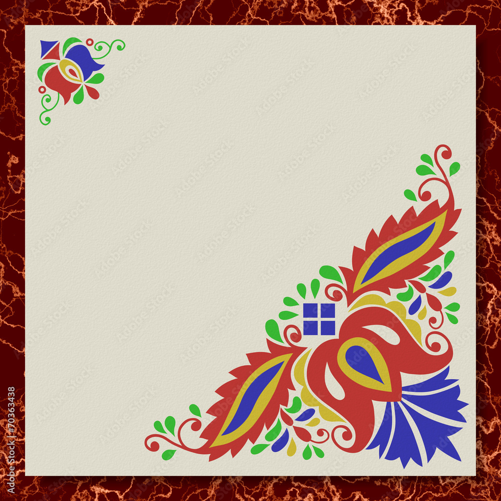 Moravian folk ornament writing paper marble texture background Moravian folk ornament writing paper marble texture background
