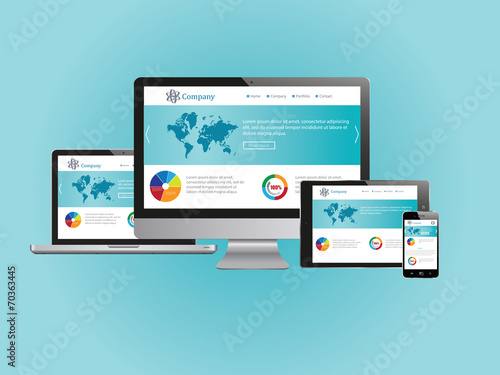 Responsive design illustration