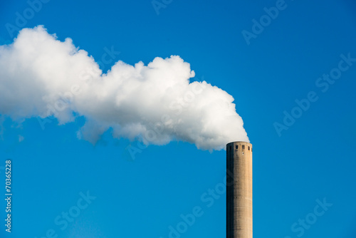 Obraz na płótnie White smoke from a chimney w salonie