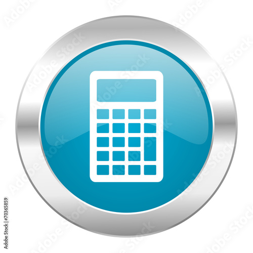 calculator internet blue icon