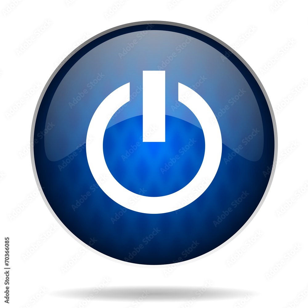 power internet blue icon power internet blue icon