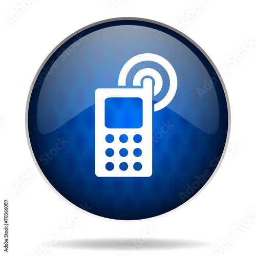 phone internet blue icon